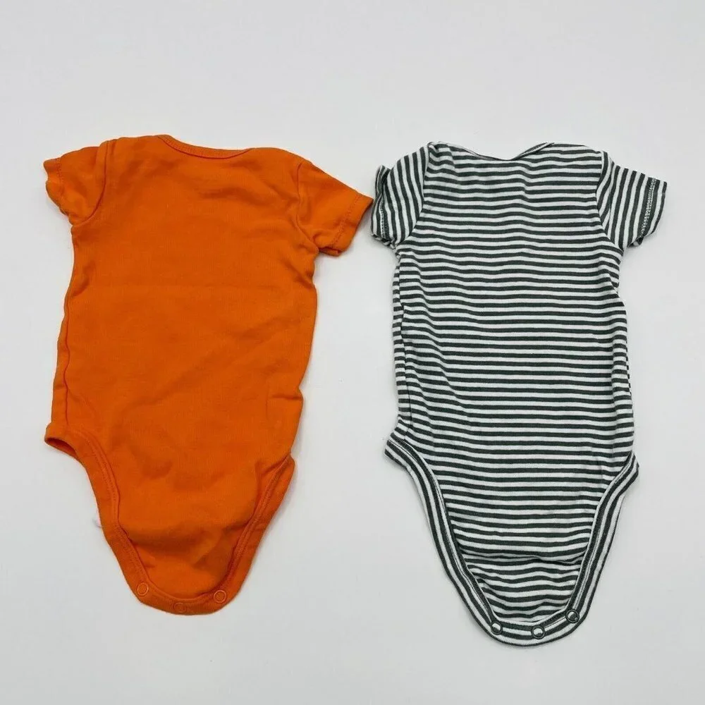 Carters Baby Infant Boys Size 3 Months 2 Piece Short Sleeve‎ Bodysuit Lot 1595